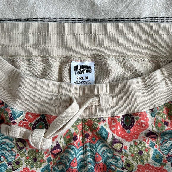 BILLIONAIRE BOYS CLUB, Bright Floral Inspired Shorts, Size XL - Picture 3 of 5